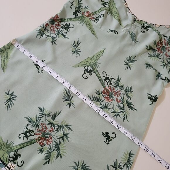 Faith by Cecilia Forrester Green Tropical Print Summer Midi Dress - Picture 5 of 12